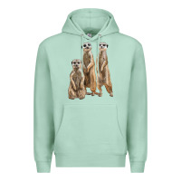 Seafoam 3 meerkat Premium Hoodie - LillyAllenDesigns
