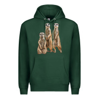 Sports Green 3 meerkat Premium Hoodie - LillyAllenDesigns
