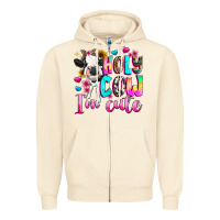 Sandshell holy cow  m cute Zipper Hoodie - texasbilliewilder