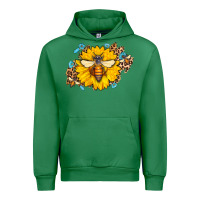 Emerald bee sunflower leopard Urban Hoodie - Jasminsmagicworld