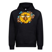 Foreset Green bee sunflower leopard Urban Hoodie - Jasminsmagicworld