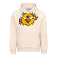 Sandshell bee sunflower leopard Urban Hoodie - Jasminsmagicworld