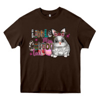 Chocolate Brown Little Miss Cotton Tail Heavy Core Tee - CowhideDigitalArt