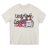 Cream Little Miss Cotton Tail Heavy Core Tee - CowhideDigitalArt