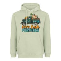 Matcha farm fresh pumpkins truck Heavyweight Hoodie - RanaPortraitStore