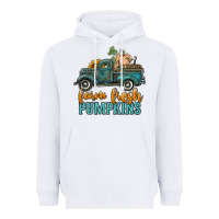 White farm fresh pumpkins truck Heavyweight Hoodie - RanaPortraitStore