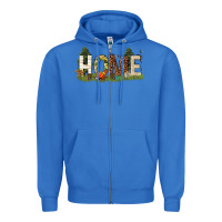 True Royal home camping Zipper Hoodie - texasbilliewilder