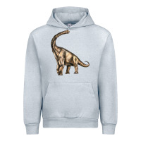 Heather Grey Brachiosaurus Urban Hoodie - LillyAllenDesigns