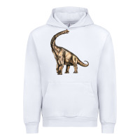 White Brachiosaurus Urban Hoodie - LillyAllenDesigns