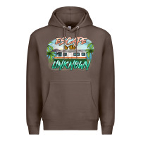 Coffee escape to the unknown Premium Hoodie - NancyCooperArtShop