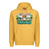 Mustard escape to the unknown Premium Hoodie - NancyCooperArtShop