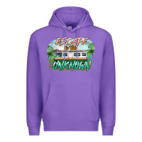 Purple escape to the unknown Premium Hoodie - NancyCooperArtShop