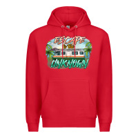 Red escape to the unknown Premium Hoodie - NancyCooperArtShop