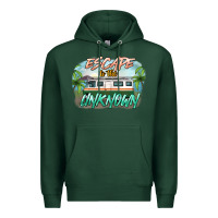 Sports Green escape to the unknown Premium Hoodie - NancyCooperArtShop