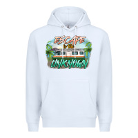 White escape to the unknown Premium Hoodie - NancyCooperArtShop
