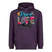 Plum race life Heavyweight Hoodie - Zillion Design Studio