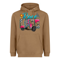 Toasted Coconut race life Heavyweight Hoodie - Zillion Design Studio