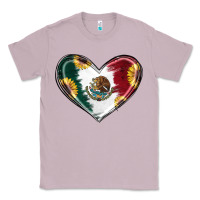 Lilac Sunflower Mexican Flag Heart Classic Tee - RanaPortraitStore