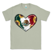 Matcha Sunflower Mexican Flag Heart Classic Tee - RanaPortraitStore