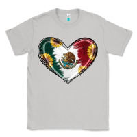 Moon Dust Sunflower Mexican Flag Heart Classic Tee - RanaPortraitStore