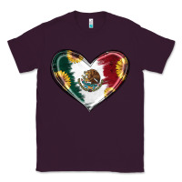 Plum Sunflower Mexican Flag Heart Classic Tee - RanaPortraitStore