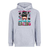 Heather Grey just call me pretty and take me racing Heavyweight Hoodie - Zillion Design Studio