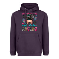 Plum just call me pretty and take me racing Heavyweight Hoodie - Zillion Design Studio
