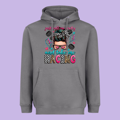 Just Call Me Pretty And Take Me Racing Heavyweight Hoodie Designed By Zillion Design Studio