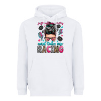 White just call me pretty and take me racing Heavyweight Hoodie - Zillion Design Studio