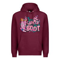 Burgundy give the cancer boot Premium Hoodie - AdoDesignShop