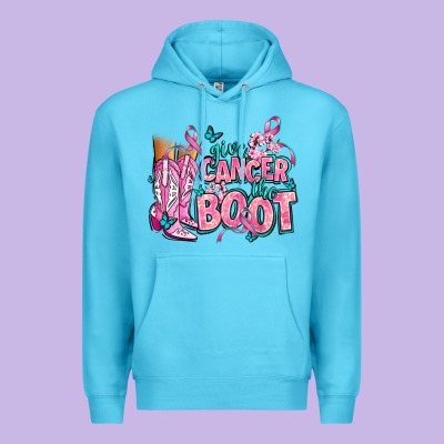 Give The Cancer Boot Premium Hoodie Designed By Adodesignshop