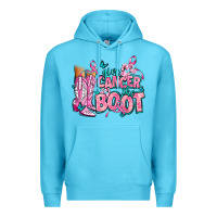 Ocean Blue give the cancer boot Premium Hoodie - AdoDesignShop