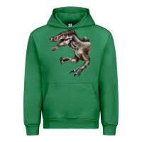 Emerald Spinosaurus Face Urban Hoodie - LillyAllenDesigns