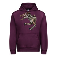 Mauve Wine Spinosaurus Face Urban Hoodie - LillyAllenDesigns