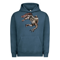Pigment Midnight Navy Spinosaurus Face Urban Hoodie - LillyAllenDesigns