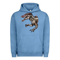 Pigment Pebble Blue Spinosaurus Face Urban Hoodie - LillyAllenDesigns