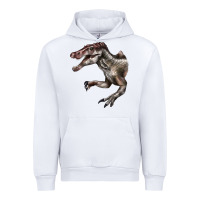 White Spinosaurus Face Urban Hoodie - LillyAllenDesigns