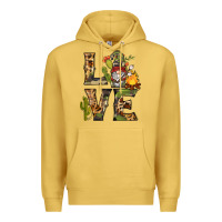 Antique Gold love camping gnome Premium Hoodie - BarkalooDesign