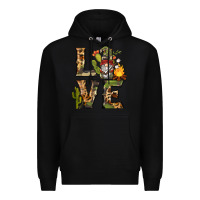 Black love camping gnome Premium Hoodie - BarkalooDesign