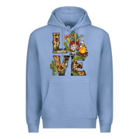 Colony Blue love camping gnome Premium Hoodie - BarkalooDesign