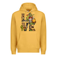 Mustard love camping gnome Premium Hoodie - BarkalooDesign