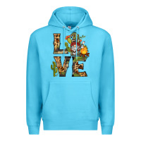 Ocean Blue love camping gnome Premium Hoodie - BarkalooDesign