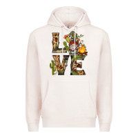Pale Pink love camping gnome Premium Hoodie - BarkalooDesign