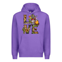 Purple love camping gnome Premium Hoodie - BarkalooDesign