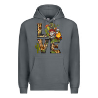 Rock love camping gnome Premium Hoodie - BarkalooDesign
