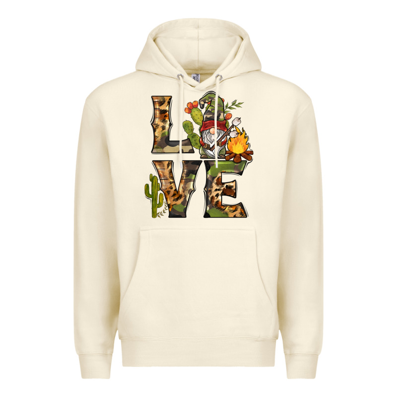 Love Camping Gnome Premium Hoodie by BarkalooDesign | Teevron