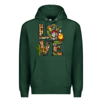 Sports Green love camping gnome Premium Hoodie - BarkalooDesign
