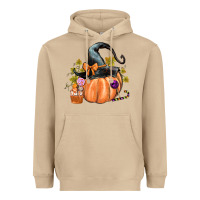 Mushroom Kids Pumpkin with Halloween Heavyweight Hoodie - texasbilliewilder