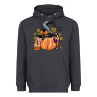 Smoke Kids Pumpkin with Halloween Heavyweight Hoodie - texasbilliewilder