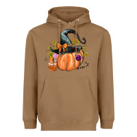 Toasted Coconut Kids Pumpkin with Halloween Heavyweight Hoodie - texasbilliewilder